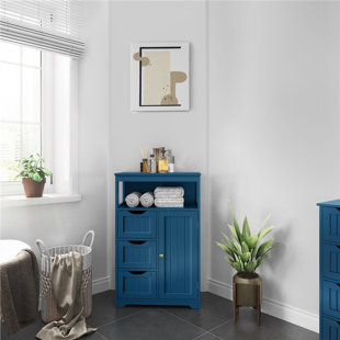 Wayfair | Blue Bathroom Cabinets & Shelving You'll Love in 2022